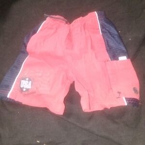 Red and Navy USA Shorts